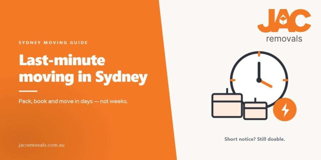 Guide To Last-Minute Moving In Sydney