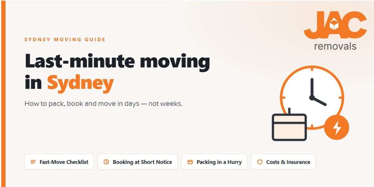 The Guide To Last-Minute Moving In Sydney